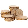 Natural Round Wood Slices for Crafting and Decoration, 6cm, 300g | Floristik24.co.uk