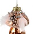 Floristik24 Tree decorations glass mushroom copper 8cm 3pcs