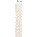 Cotton lace ribbon for decoration and handicrafts, 15mm wide, 10m long | Floristik24.co.uk
