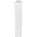 Cotton lace ribbon, fine decorative ribbon for crafting, 15mm wide, 10m long | Floristik24.co.uk