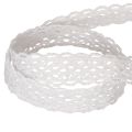 Cotton lace ribbon, fine decorative ribbon for crafting, 15mm wide, 10m long | Floristik24.co.uk