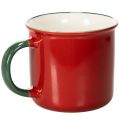 Red Ceramic Christmas Mug with