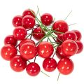 Artificial Red Berry Mini Christmas Balls on Wire 2cm 48 Pieces | Floristik24.co.uk