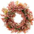 Floristik24 Artificial flowers wreath heather wreath pink silk flowers