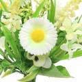 Floristik24 Spring bouquet with bellis and hyacinth artificial white, yellow 25cm