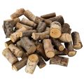 Floristik24 Birch Wood Chips with Bark for Crafting and Decoration, 3cm, 300g