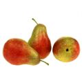Floristik24 Pear red, green 11cm - 12cm 3pcs