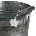 Floristik24 Tin bucket antique Ø16cm H15cm