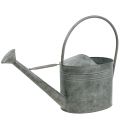 Floristik24 Tin watering can Gray 23,5cm x 17,5cm H19cm