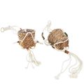 Floristik24 Hanging flowerpot macrame cream Ø12cm H85cm 2pcs