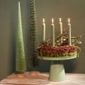 Metal Decorative Bowl in Green, Trophy Shape, 30cm Diameter for Indoor Table Decorations | Floristik24.co.uk