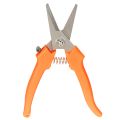 Precision Flower Pruning Shears with Orange Handle, Stainless Steel Blades, 19 cm | Floristik24.co.uk