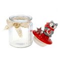 Floristik24 Candy jar with lid fox Ø7,5cm H16cm