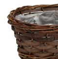 Floristik24 Bread basket oval unpeeled 25cm H9cm