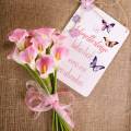 Calla decorative flower pink 57cm 12pcs | Floristik24.co.uk