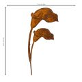 Rusty Metal Calla Lily Garden Stakes – Set of 6, 25cm | Floristik24.co.uk