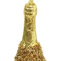 Floristik24 Champagne bottle for hanging light gold 13,5cm