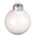 Christmas tree balls glass tree balls Berry Mix Ø5cm 24 pcs Berry Pink Beige cream shiny | Floristik24.co.uk