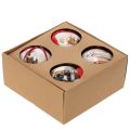 Set of 4 Plastic Christmas