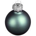 Christmas tree balls made of glass green mother of pearl grey Ø5cm 24 pcs | Floristik24.co.uk