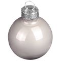 Christmas tree balls made of glass green mother of pearl grey Ø5cm 24 pcs | Floristik24.co.uk