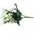 Floristik24 Christmas roses white decorative bouquet artificial flowers Christmas arrangement 27cm