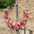 Floristik24 Cosmea jewelry basket Peach artificial flowers summer flowers 61cm