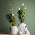 Floristik24 Ceramic vase, decorative vases white Ø15cm H14.5cm set of 2