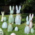 Floristik24 Easter bunnies blue H29cm 2pcs