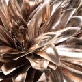 Artificial Dahlia Long-Stemmed with Two Blooms 75cm Metallic Champagne | Floristik24.co.uk