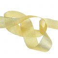 Floristik24 Decorative ribbon gold various widths 22.5m