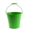 Floristik24 Decorative bucket green Ø17,5cm H17cm