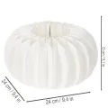 Paper Honeycomb Pumpkin Decoration White 24cm with Inner Hollow – Set of 4 | Floristik24.co.uk