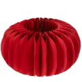 Floristik24 Red Honeycomb Paper Pumpkins, Round Decorative Set, 24cm, Pack of 4