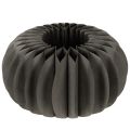 Floristik24 Round Black Honeycomb Paper Pumpkin Table Decoration 34cm Set of 2