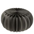 Round Black Honeycomb Paper