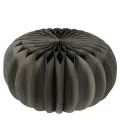 Round Black Honeycomb Paper