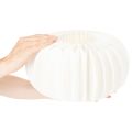 White Honeycomb Paper Pumpkin Decoration 34cm Set of 2 | Floristik24.co.uk
