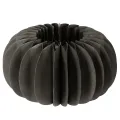 Floristik24 Honeycomb Paper Pumpkin Decoration Ring 24cm Dark Grey Set of 4