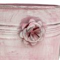 Floristik24 Decorative watering can made of metal pink L33cm B12cm H29cm