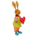 Floristik24 Decorative rabbit made of metal 20cm colorful