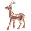 Floristik24 Decorative deer with sequins rose gold H46cm