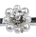 Floristik24 Decorative clip with pearl blossom 2.5cm 6pcs
