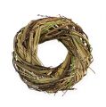 Floristik24 Willow wreath with grass Ø25cm natural