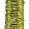 Floristik24 Deco enameled wire lime green Ø0.50mm 50m 100g