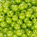 Decorative beads, apple green, Ø8mm, 250 pieces | Floristik24.co.uk