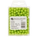 Decorative beads, apple green, Ø8mm, 250 pieces | Floristik24.co.uk