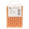 Orange Plastic Craft Beads, 8 mm, 250 Pieces for Home Décor | Floristik24.co.uk