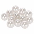 Floristik24 Decorative Beads White Ø20mm 12 pcs