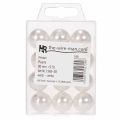Decorative Beads White Ø20mm 12 pcs | Floristik24.co.uk